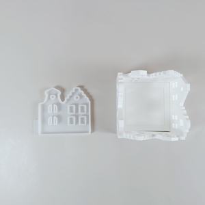 Moldes de almacenamiento de Arte de resina 3D ecológicos hechos a mano S1395 PC Ins adornos de Casa ahuecados herramientas de pastel de silicona Barra de resina - Product Image 4