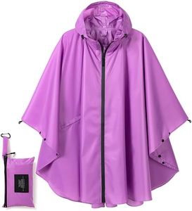 PONCHO DE PLUIE imperméable PVC durable avec capuche et manches unisexe festival camping EUR 10,30 - FR