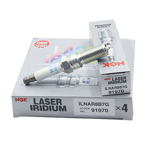 NGK Laser Iridium Spark <b>Plug</b> 91970 ILNAR8B7G 4 Pack High Durability Ignition Component For Automotive Use - Product Image 1