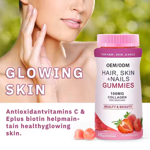Natural Biotin Feminine Balance <strong>Menopause</strong> Beauty Hair and Nails Whitening Glutathione Collagen Gummies for Skin Women <strong>Supplement</strong> - Product Image 4