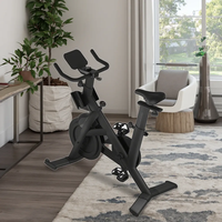 Vélo d'appartement Xburn Music Wheel M1 en acier, station multifonctionnelle avec système de freinage magnétique, entraîneur de fitness stationnaire pour la maison