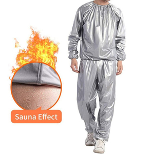 <span class=keywords><strong>Tuta</strong></span> <span class=keywords><strong>Sauna</strong></span> Unisex in PVC per Uso Domestico con Effetto <span class=keywords><strong>Dimagrante</strong></span> e Strisce - Product Image 6