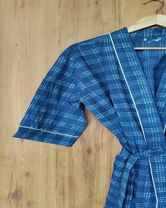 Kimono con Estampado Étnico, Algodón, Estampado Floral a Mano, Transpirable, Manga Larga, Ropa de Dormir, Tallas Disponibles - Product Image 5