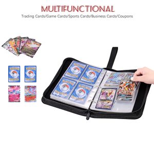 <span class=keywords><strong>Livre</strong></span> de cartes à collectionner en gros, chargeur 4 9 poches 400 900 <span class=keywords><strong>pikachu</strong></span> poke mon album classeur pour cartes à collectionner - Product Image 5