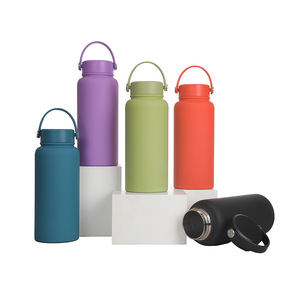 Stainless Steel Insulated Water Bottle 304 Large Capacity Portable Outdoor Sports Bottle Screw Cap With Handle - Product Image 4