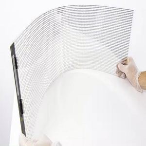 หน้าจอฟิลม์ LED สีใสสำหรับกลางแจ้งกระจกอาคารใช้ในอาคารสนามบินการศึกษาในร่มแสงแดดกันน้ำ - Product Image 1