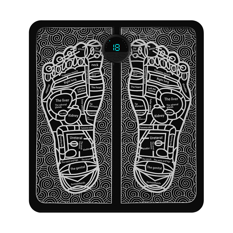 Produits chauds dizaines tapis de pied pour massage masseur de pieds Machine électrique vibrant Ems masseur de pieds