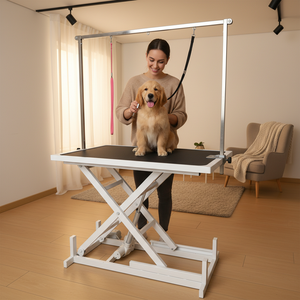 Fabrika Satışlı Profesyonel Veteriner Ekipmanları Hidrolik Elektrikli Evcil Hayvan Bakım Sistemli Köpek Bakım Masası - Product Image 2