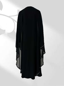 Vente en gros de foulards de prière à nouer sur la tête de grande taille pour l'Aïd, hijab musulman pour femmes, voile en mousseline de soie à 2 couches, long niqab, jilbab, khimar - Product Image 3