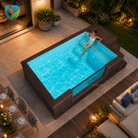 Piscine préfabriquée en conteneur, piscine en conteneur maritime sur mesure avec installation rapide sur site