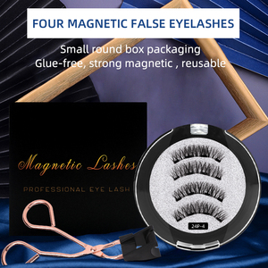 Cils magnétiques Fox Eye les plus vendus, aimants naturels, faux cils magnétiques 3D sans colle avec clip magnétique pour cils - Product Image 4