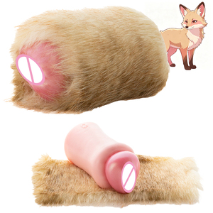 Furry Fox Fantasy Silicone Male <b>Masturbator</b> Single Channel Stroker Cup Soft Grip Penis Massager Adult Toy Dropshipping 18+ - Product Image 1