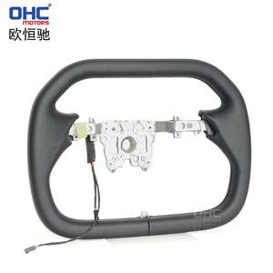 Volant en cuir noir chauffant de style CyberTruck personnalisé pour Tesla Model 3 Volant 2023 2024 - Product Image 3