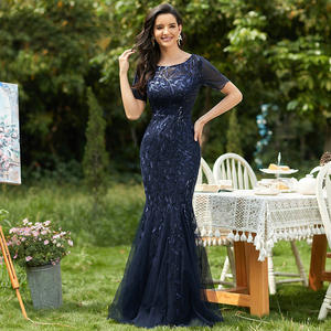 Vestidos de talla grande para mujer, vestido Maxi de fiesta de graduación para dama de honor, ropa para madre de la novia, vestidos de noche con lentejuelas elegantes - Product Image 4