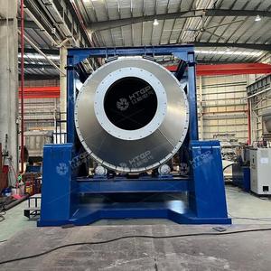 Four rotatif à bascule automatique de 1 à 6 tonnes, état neuf, pour la fusion de métaux et de ferraille d'aluminium, four de fusion rotatif au gaz naturel - Product Image 3