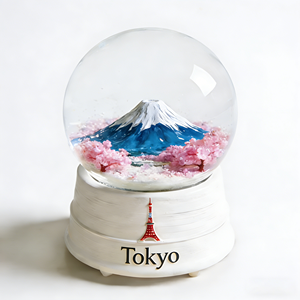 Globe à neige en résine peint à la main, souvenir décoratif pour Noël, mettant en scène des attractions touristiques de Bali, <span class=keywords><strong>Prague</strong></span>, Turquie, Dubaï - Product Image 2