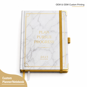 <span class=keywords><strong>Carnet</strong></span> A5 <span class=keywords><strong>personnalisé</strong></span> OEM avec estampage doré, couverture rigide, coins dorés, papier épais, agenda pour le bureau et les affaires - Product Image 1