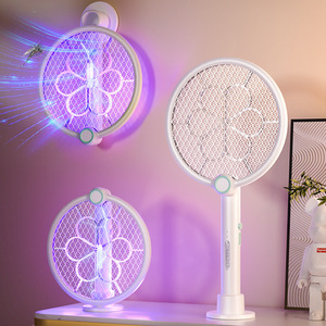 Trampa para Mosquitos Automática con Luz Púrpura, <span class=keywords><strong>Raqueta</strong></span> Eléctrica Plegable para Mosquitos, Dos en Uno, Mata Mosquitos con Descarga Eléctrica, para Interiores y Exteriores - Product Image 3