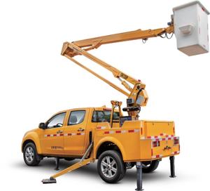 सड़क सुरक्षा पिकअप 10 मीटर उच्च ऊंचाई तह हाथ लिफ्ट ऑपरेशन घुड़सवार पिकअप हाइड्रोलिक निर्माता बूट लिफ्ट - Product Image 2