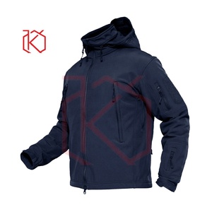 Hot Sale High Quality Custom Design Men's Bonded Softshell <b>Jacket</b> 100% Polyester Stand Collar <b>Thin</b> Breathable <b>Waterproof</b> - Product Image 4