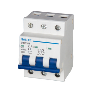 Nante giá tốt nhất cụm từ duy nhất bộ phận ngắt mạch bán Hot MCB DZ47-63 phá vỡ Công suất 4.5kA 220V/400V BCD đường cong C - Product Image 6