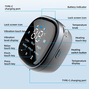 Precio de fábrica 3600Mah 3 en 1 Masajeador de rodilla de compresión Almohadilla de masaje de rodilla calentada Masajeador de compresa de rodilla con calor y vibración - Product Image 4