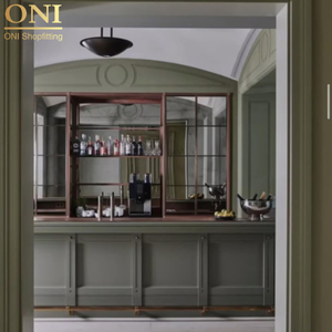 ONI Shopfitting verde <span class=keywords><strong>Vintage</strong></span> Custom mobili Bar banconi Bar per Pub o negozio di visualizzazione <span class=keywords><strong>Vintage</strong></span> Design per la vendita - Product Image 5