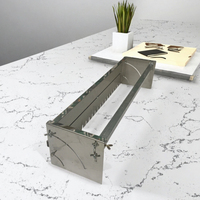 Règle triangulaire carrée de 4 pouces en alliage d'aluminium, personnalisable OEM/ODM, outil de mesure et de marquage pour le travail du bois, à angle droit 45/90 degrés