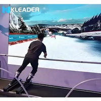 Juego de Esquí Virtual, Simulador de Esquí Interior, Juegos AR Kinect con Movimiento Corporal, Estación de Juegos de Realidad Virtual, Museo Digital de Deportes
