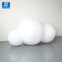 Décorations gonflables personnalisées, nuages géants gonflables blancs, accessoires de décoration de scène