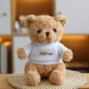 Kişiselleştirilmiş Sevimli Küçük Ayı Bebekleri Oyuncak Ayı Peluş Oyuncaklar Özel Logolu Tişörtler Peluş Bebek Hediyeleri - Product Image 6