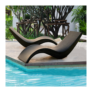 <span class=keywords><strong>Tumbona</strong></span> de piscina en forma de S de ratán sintético PE, ergonómica, para patio, venta al por mayor, personalizable B2B - Product Image 2