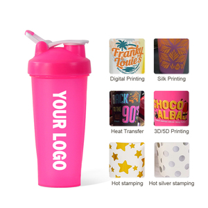 Botellas Mezcladoras de Plástico Personalizadas con Logotipo de 600 ml para Gimnasio, Botellas Mezcladoras de Proteína, Vasos Mezcladores Personalizados - Product Image 3