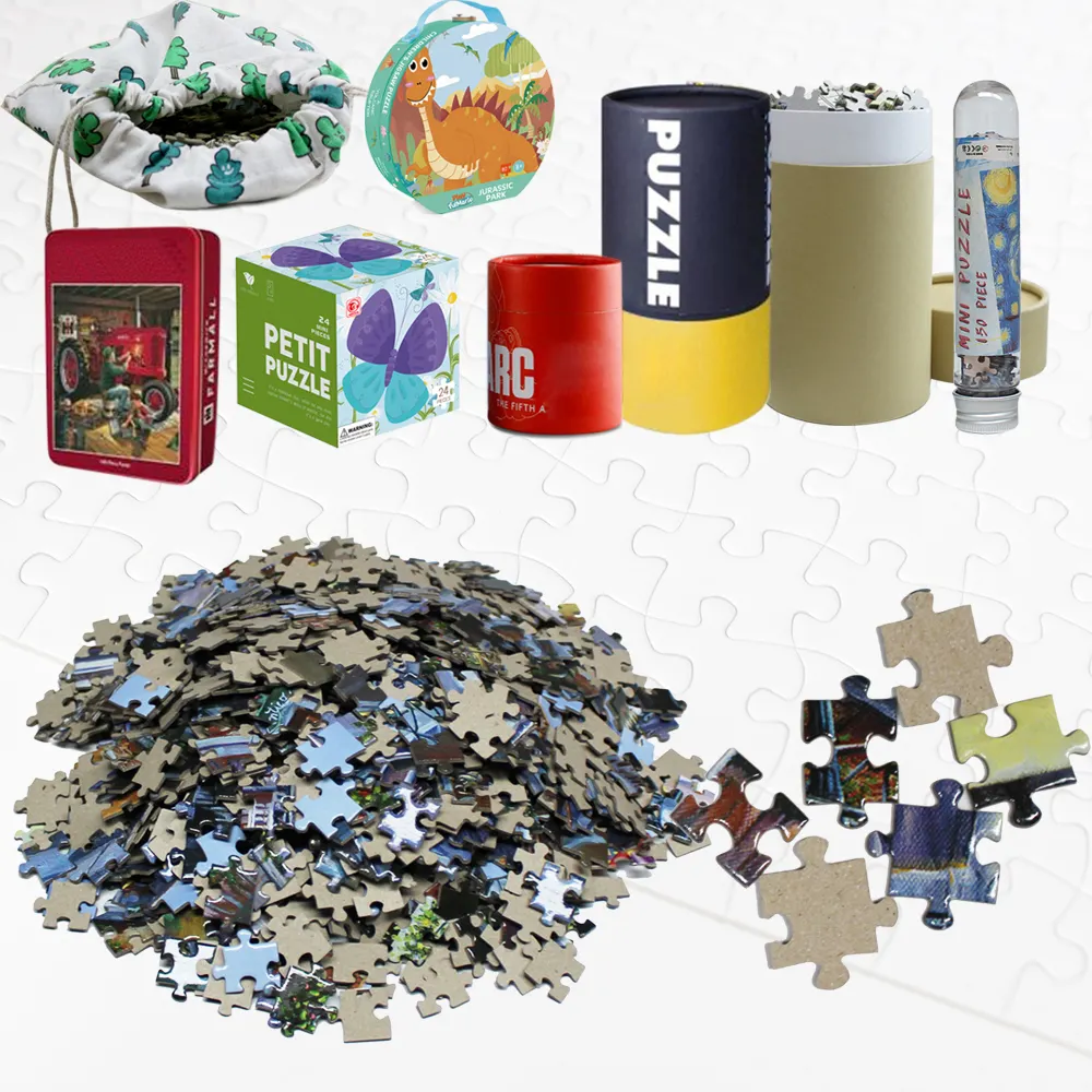 Aangepaste Foto 500/1000/ 2000 Stuks Legpuzzels Van Gerecycled Papier Karton Voor Oudere