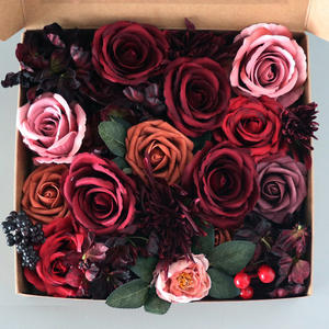 Cadeau de saint-valentin, mélange de fausses Roses poussiéreuses, coffret de fleurs artificielles en soie, pour Bouquet de mariage DIY - Product Image 3