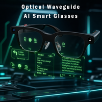 Lunettes intelligentes HUD, caméra 4K 20MP à vue à la troisième personne, assistant vocal IA, traduction hors ligne, lunettes vidéo pour les voyages et les vlogs