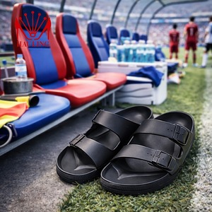 Sandalias duraderas de EVA con dos tiras y hebilla ajustable, soporte para el arco del pie, suela impermeable y antideslizante para uso diario. - Product Image 5