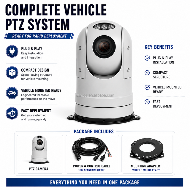 Long Range Auto Tracking Bi-spectrum Security Surveillance 200m IR PTZ Camera