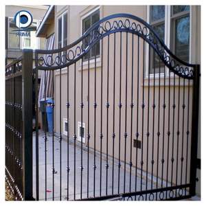 Clôture en fer forgé StrongGuard avec panneau intégré réglable pour <span class=keywords><strong>jardin</strong></span> en pente - Product Image 5