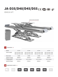 Table élévatrice hydraulique à ciseaux pour alignement de roues / Table élévatrice à ciseaux double hydraulique pour voitures, prix de vente, modèle JA-D35 intégré - Product Image 5