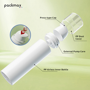 ขวดปั๊มสุญญากาศ PP ขนาดพิเศษ 15 มล./30 มล./50 มล. พร้อมฝาแบบ Snap-On – ภาชนะบรรจุตัวอย่างแบบเติมได้ - Product Image 3