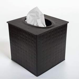 Couvercle de boîte à mouchoirs noir antique artisanal porte-distributeur carré martelé à la main résistant à la rouille et décoratif - Product Image 5