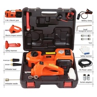 Kit de Cric Électrique de Voiture Extérieur 12 V 5 Tonnes, Cric Hydraulique avec Pompe à Air et Clé à Chocs