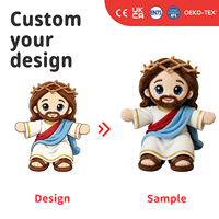 Personnages de poupées en peluche Jésus personnalisés, jouet personnalisé, figurine religieuse en peluche, cadeau religieux en peluche douce, OEM ODM
