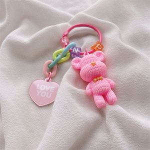 ขายส่งพวงกุญแจกระเป๋าเกาหลี ลายการ์ตูน สำหรับนักเรียน รูปหมี - Product Image 4