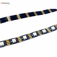 Bande LED intelligente flexible programmable à double données SPI TTL, 10 mm de largeur, SMD5050, DC12V, RGB, WS2815, intégrée, 60 LED adressables