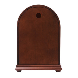 Solid Wood Table Clock Dome Shape Japanese Movement Silent Living Room Decor Antique Style T1036 - Product Image 4