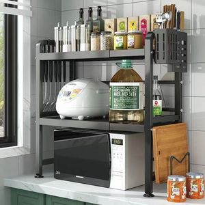 Estante de Almacenamiento para Horno de Microondas de Varias Capas Yichen Furniture, Tipo Expandible para Encimera, Diseño Moderno - Product Image 1