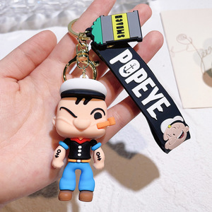 Lelanda - Llavero de Goma 3D con Diseño de Popeye, Bonito y Creativo, Colgante para Niños, Accesorio para Bolsos y Coches, Pequeño Regalo, Venta al por Mayor - Product Image 4