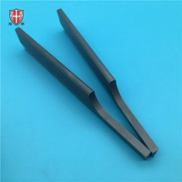Cuchillo de hoja de cerámica de sinterización sin presión de gas de nitruro de silicio de alta resistencia a la flexión personalizado